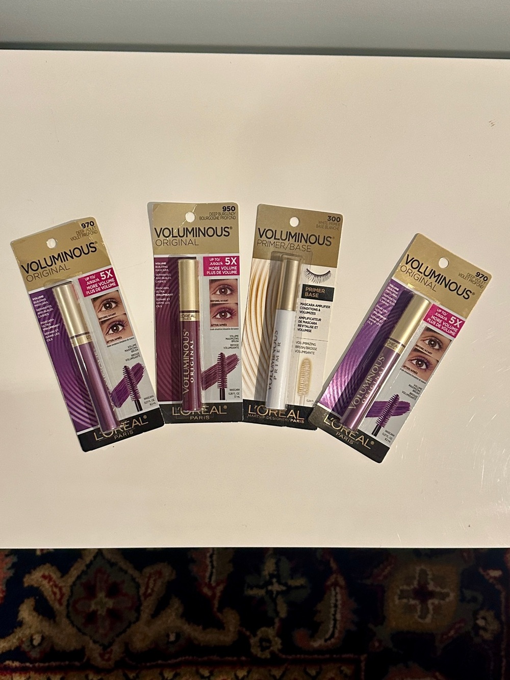 L’Oréal Voluminous Mascara & Primer Lot of 4 NEW